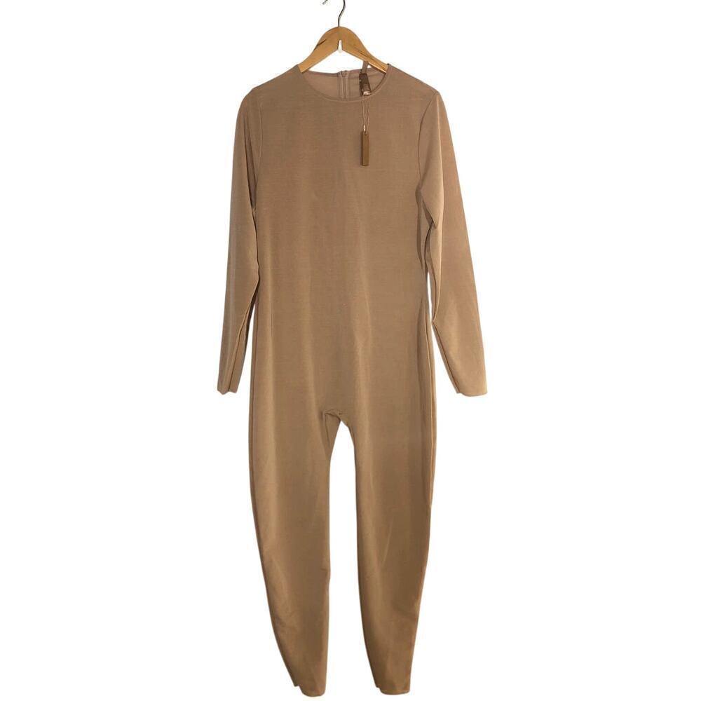 SKIMS Sheer Sculpt Catsuit Long Sleeve Full Bodysuit Clay NWT Size 3X